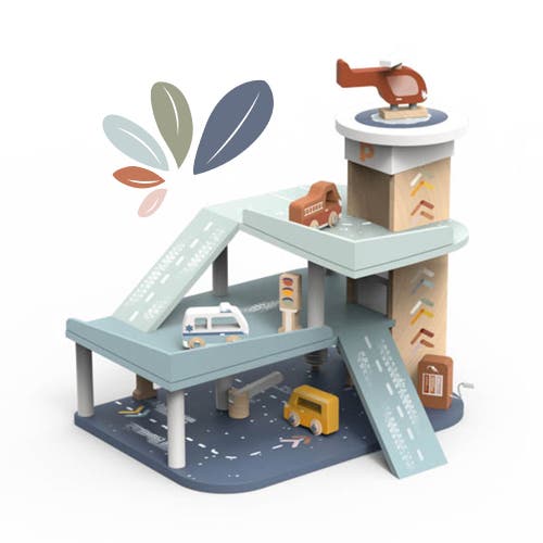 Speedy Monkey Garage Playset In Multi