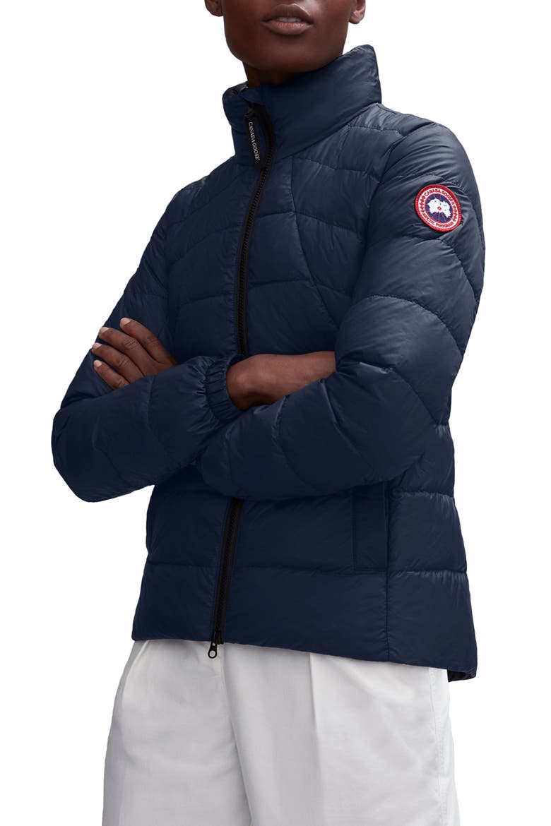 Abbott Packable 750 Fill Power Down Jacket, Main, color, ATLANTIC NAVY
