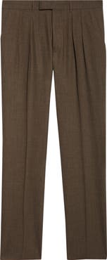 TOM FORD Fresco New Double Pleat Mohair, Wool & Linen Blend Pants