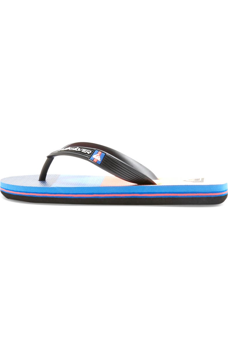 Quiksilver Molokai Art II Flip Flop, Alternate, color, Blue Multi