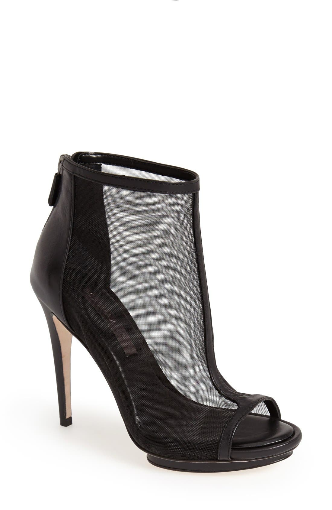 'Gamma' Bootie, Main, color, BLACK MESH