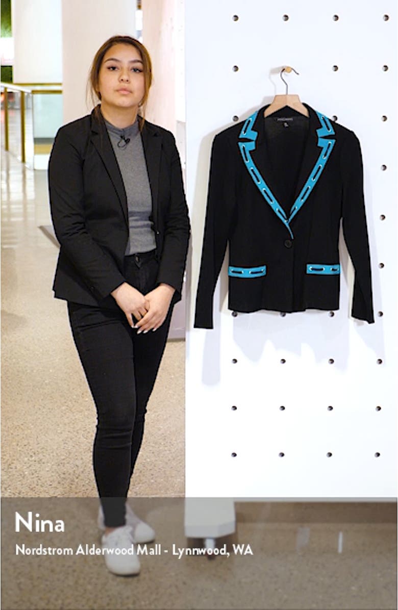 Rivet Pickstitch Detail Blazer, sales video thumbnail