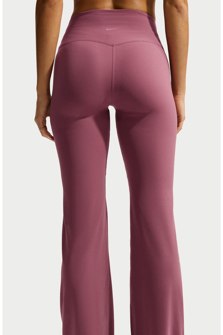 Zenvy Dri-FIT Flare Leggings, Alternate, color, PINK SMOKE/ WHITE
