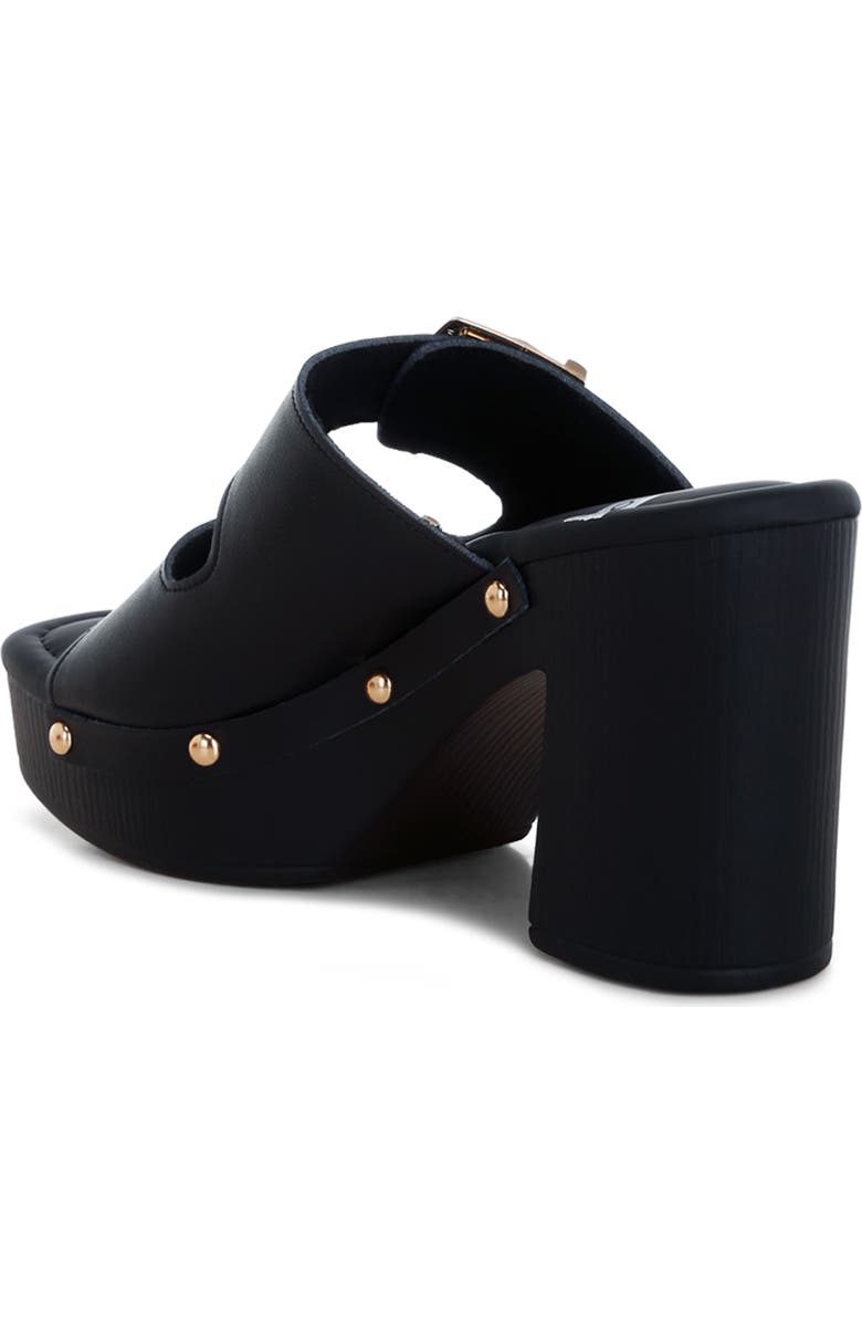 Rag & Co Kenna Double Buckle Strap Platform Sandal, Alternate, color, Black