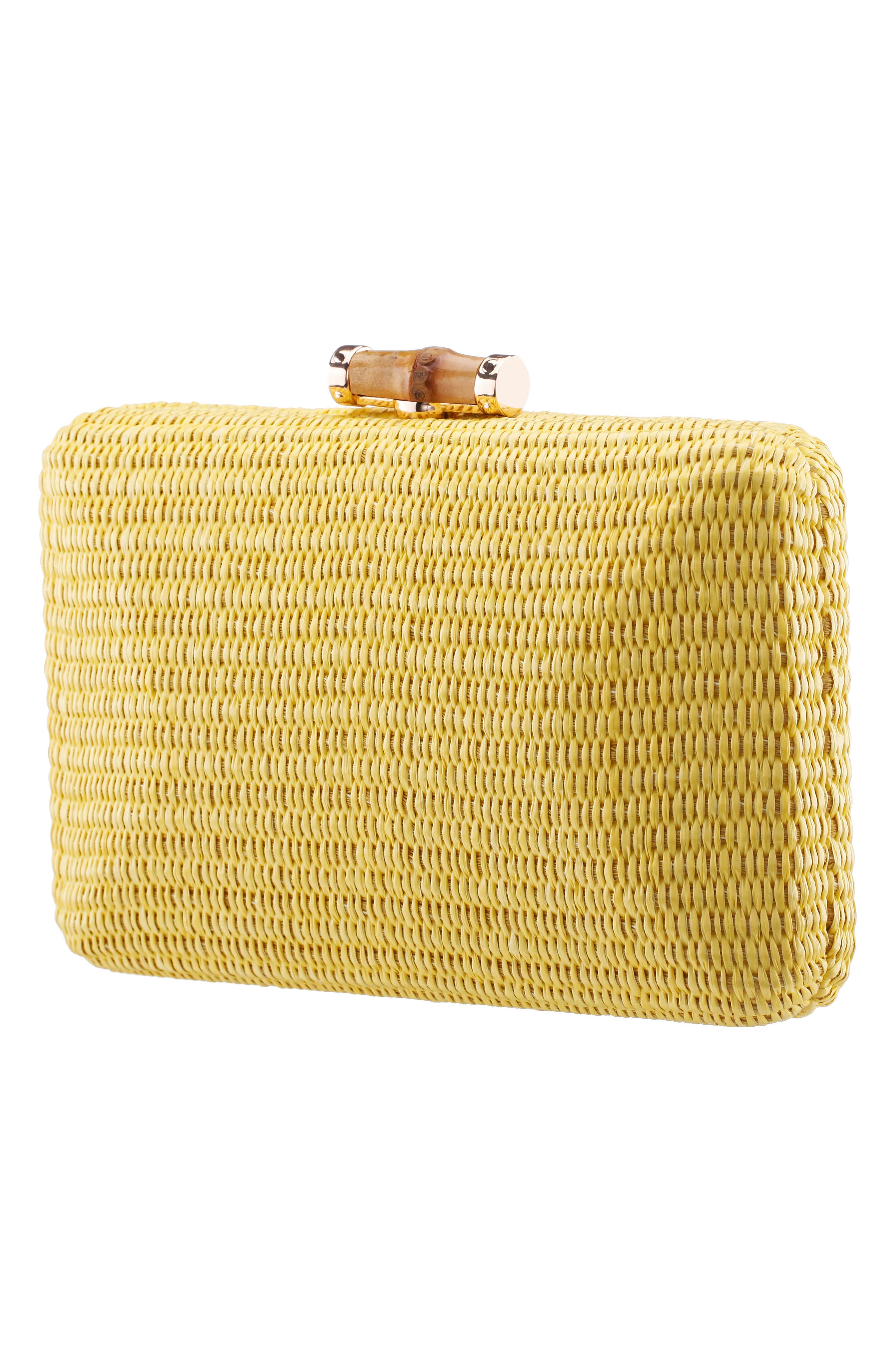 Malia Frame Clutch, Alternate, color, MAIZE
