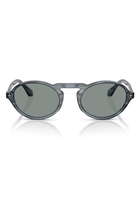52mm Oval Sunglasses