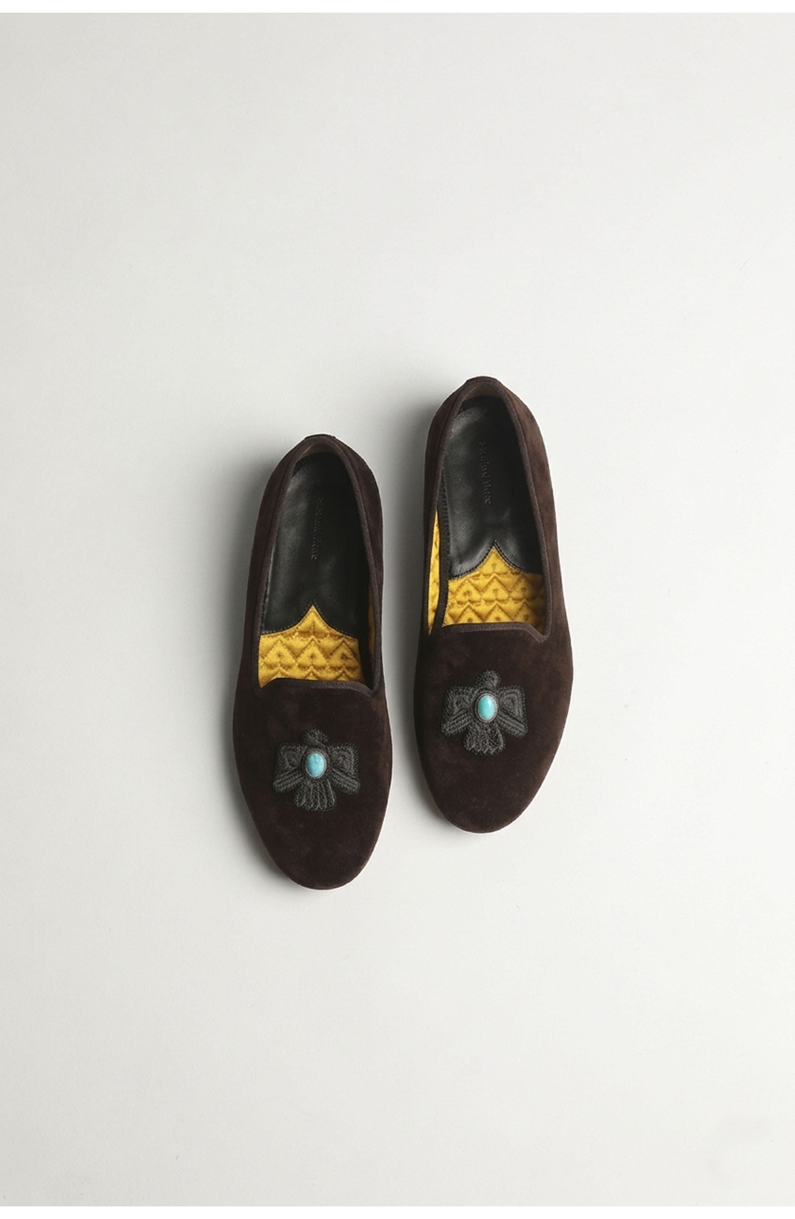Smokedbone Broadway Thunderbird Suede Slide, Main, color, Dark Brown