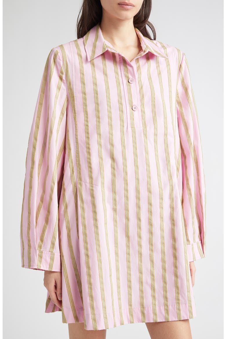 Jacquard Tunic Shirt, Alternate, color, WALLPAPER STRIPES
