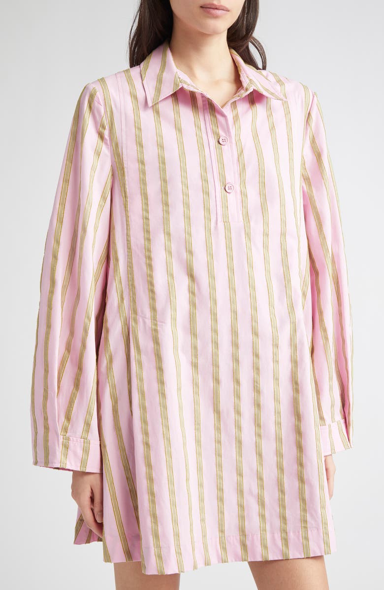 Stine Goya Jacquard Tunic Shirt, Alternate, color, Wallpaper Stripes
