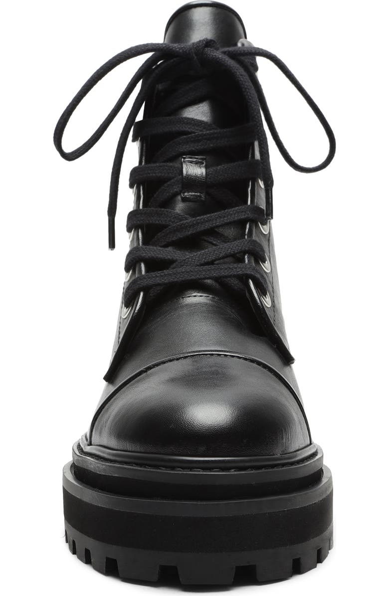 Schutz Maylova Lug Sole Lace-Up Bootie, Alternate, color,