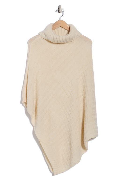 Nanette Lepore Basketweave Asymmetric Poncho In White