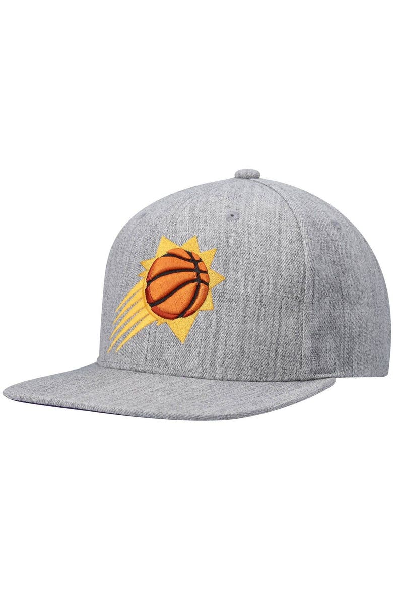 Men's Mitchell & Ness Heathered Gray Phoenix Suns 2.0 Snapback Hat, Main, color, Heather Gray