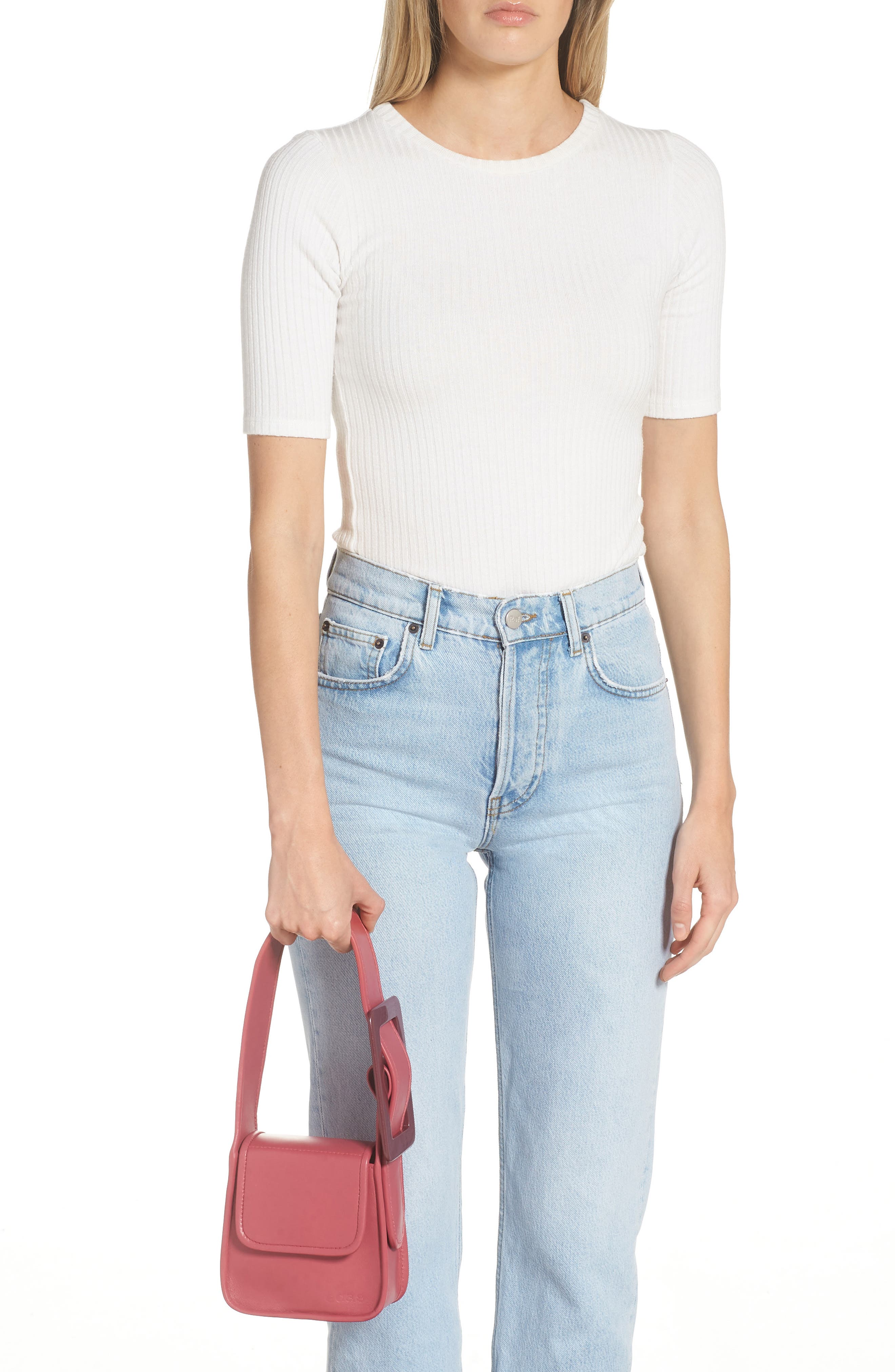 EDAS Mini Yshaia Leather Shoulder Bag, Alternate, color, 