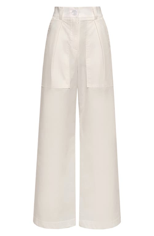 The Lulo Project Stretch Cotton Cargo Pants In Crudo