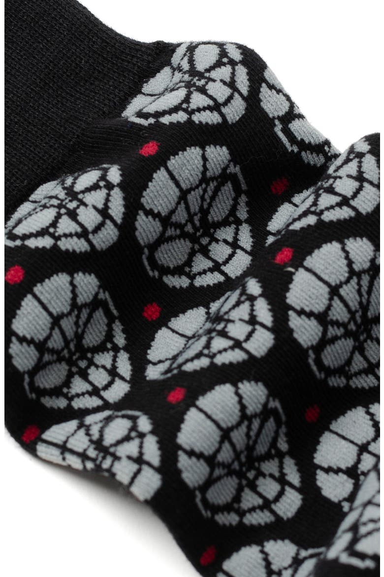Spider-Man Crew Socks & Cuff Links Set, Alternate, color, BLACK