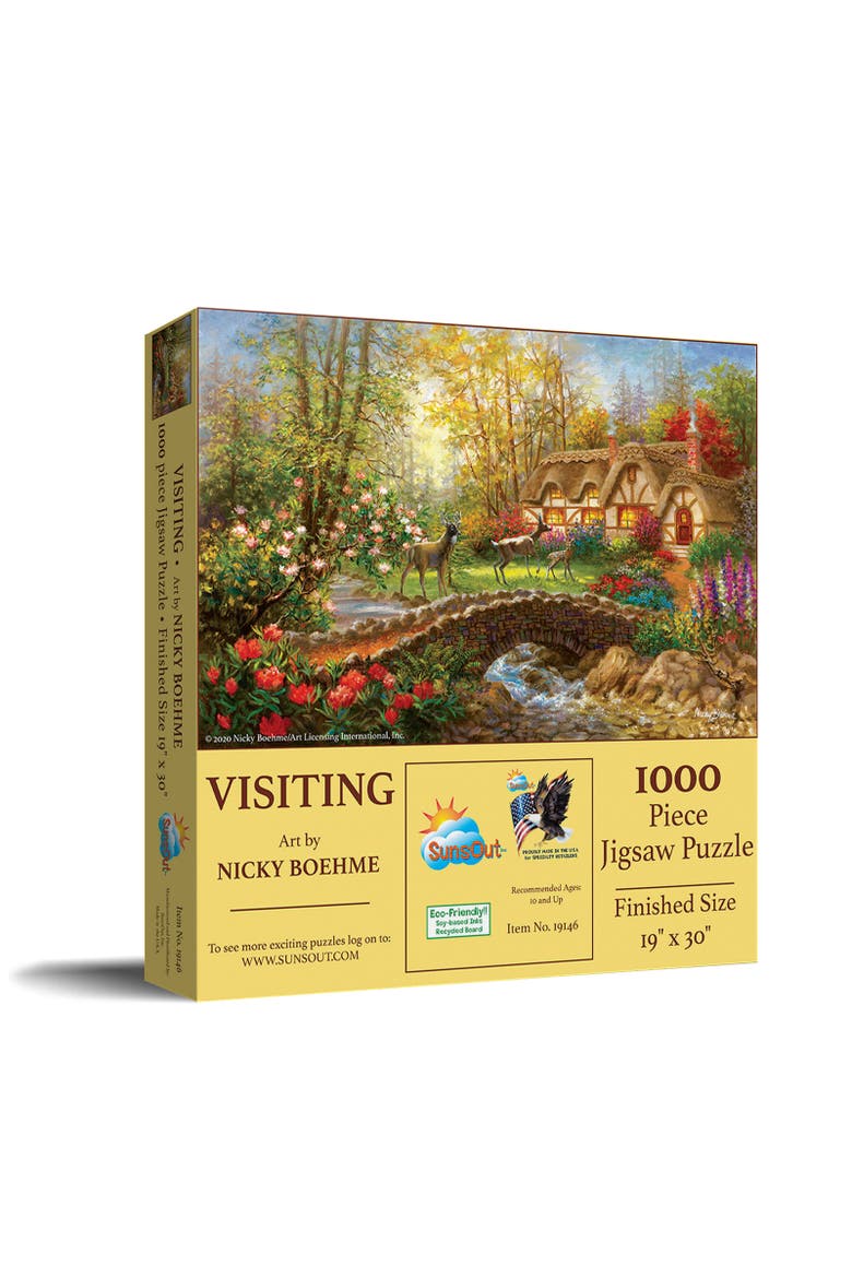 Visiting 1000 piece Jigsaw Puzzle for Adults, Main, color, Multicolor