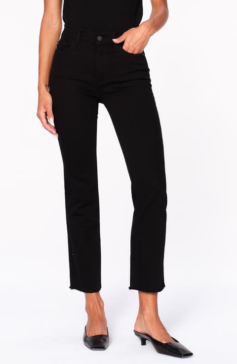 Mara Straight Leg Mid Rise Instasculpt Ankle Jeans