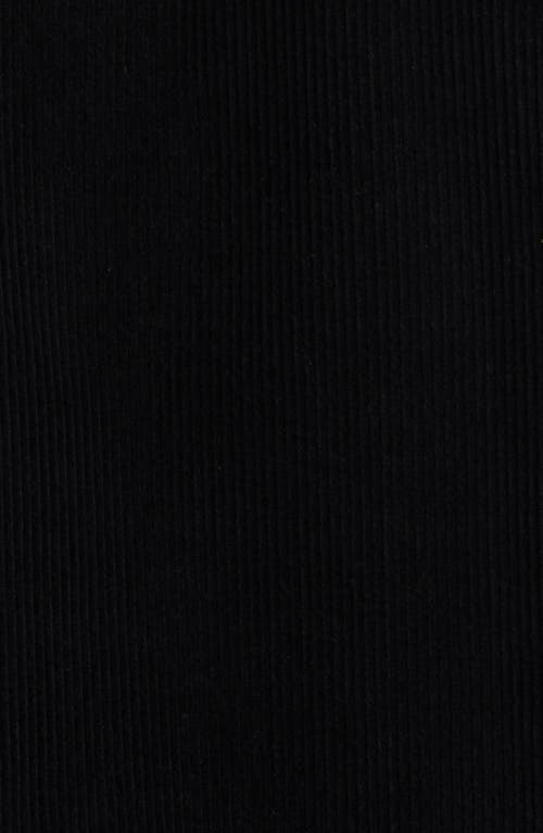 Service Works Organic Cotton Corduroy Button-up Chore Coat In Black