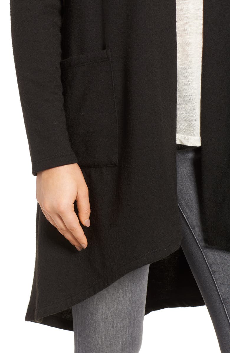 Bobeau LONG HI-LOW FLEECE CLOSURELES, Alternate, color, 