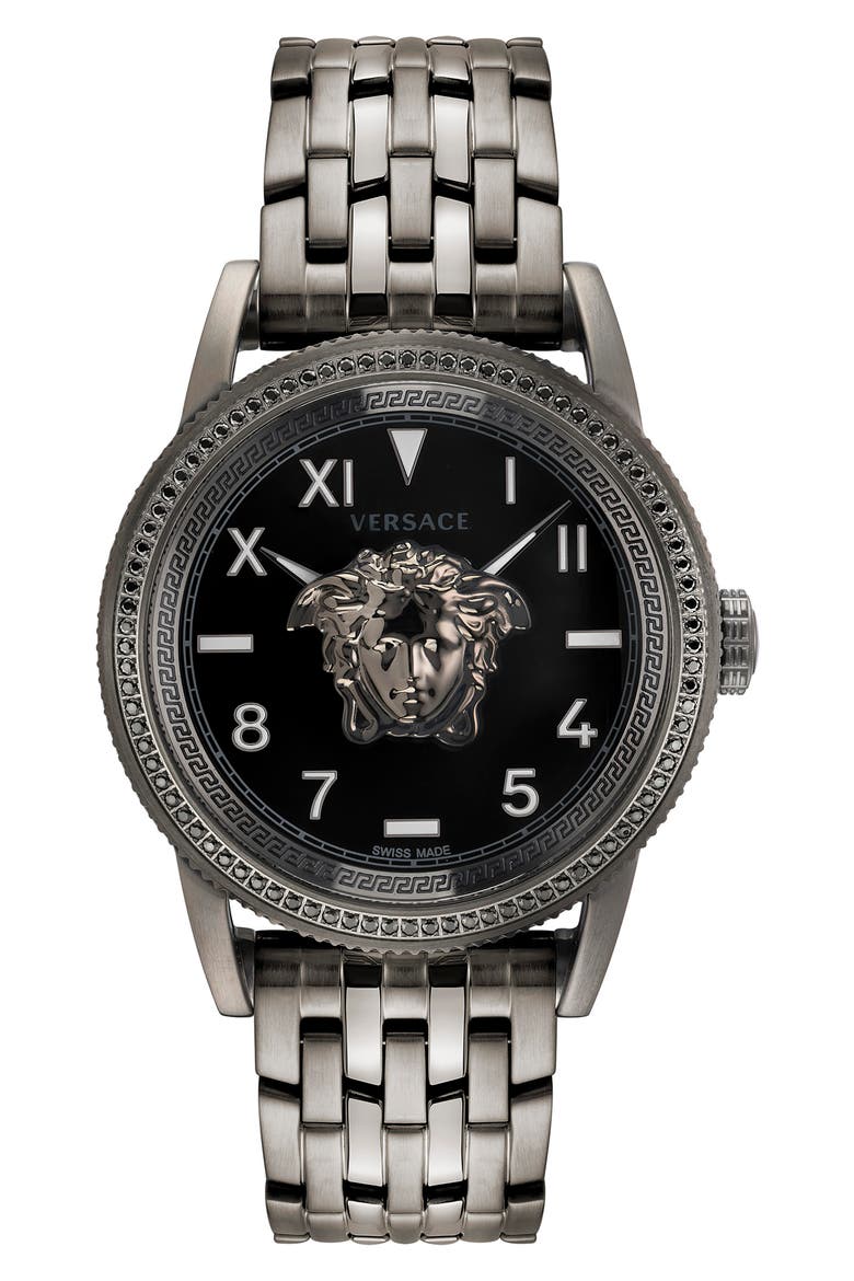 Palazzo Bracelet Watch, 43mm, Main, color, IP BLACK