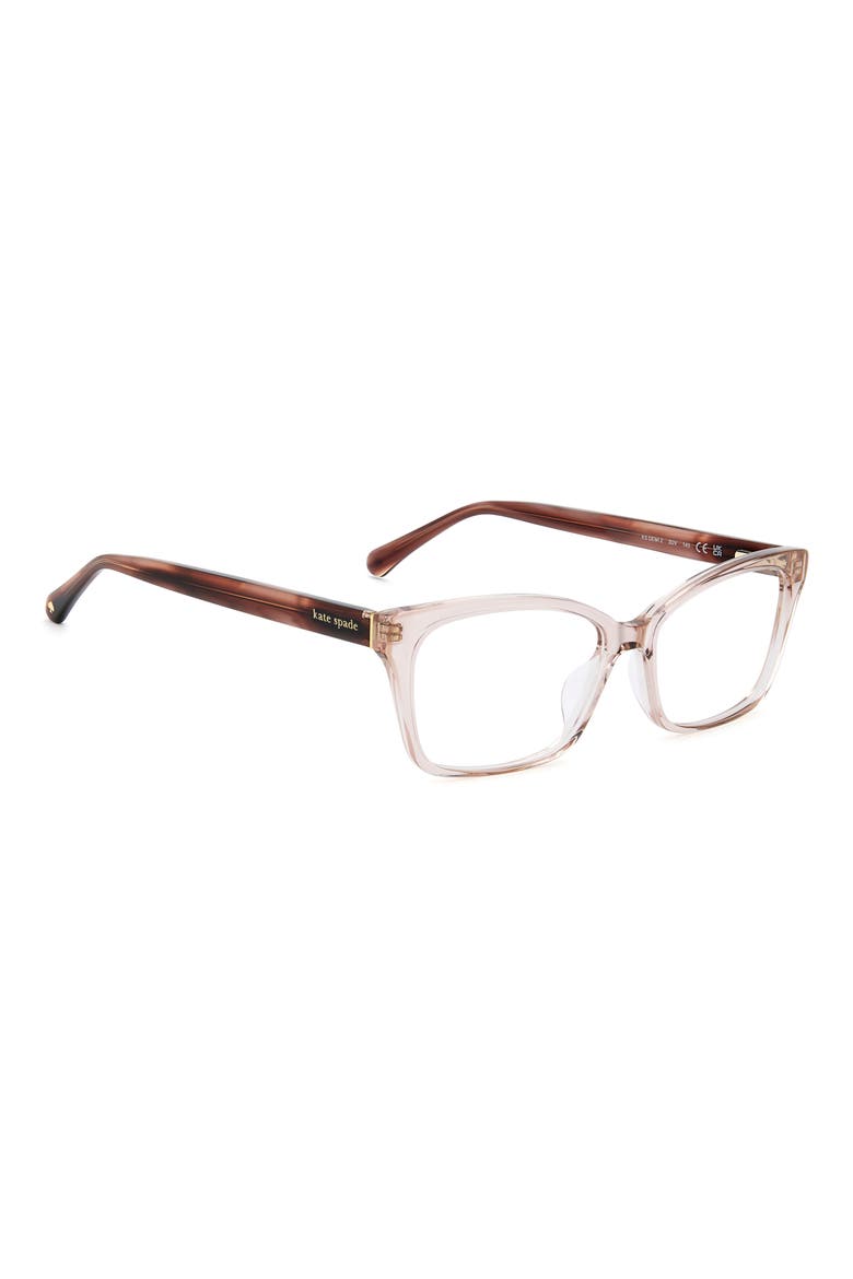 demi 55mm rectangular optical glasses, Alternate, color, CRYSTAL PINK