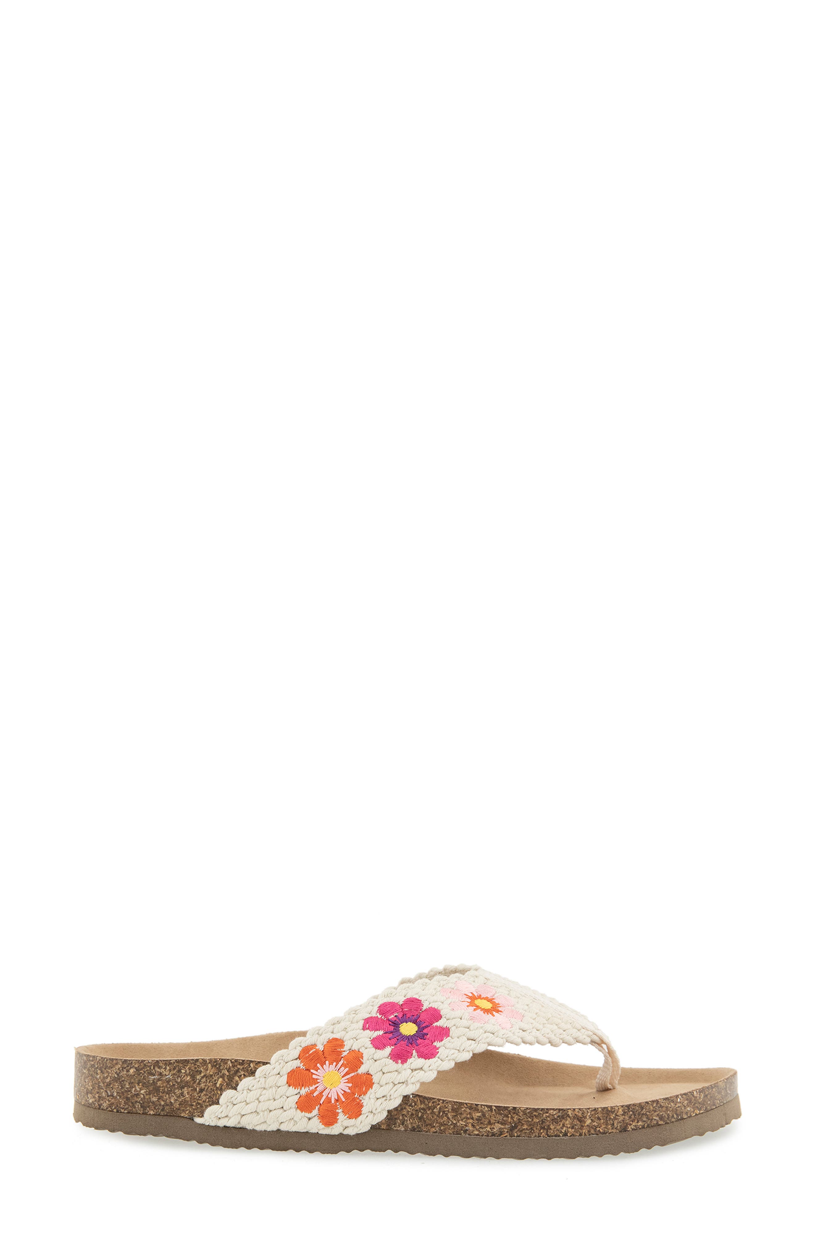 UNIONBAY Minha Flip Flop, Alternate, color, Natural Flower