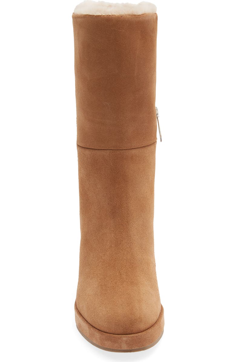 Aquatalia Imperia Faux Fur Lined Wedge Bootie, Alternate, color,