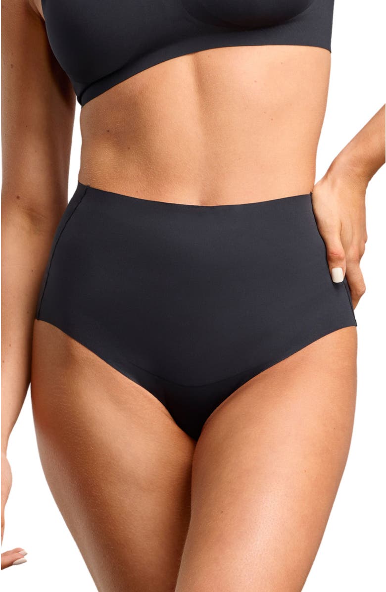Siella No-Show Shaping Brief, Main, color, Black