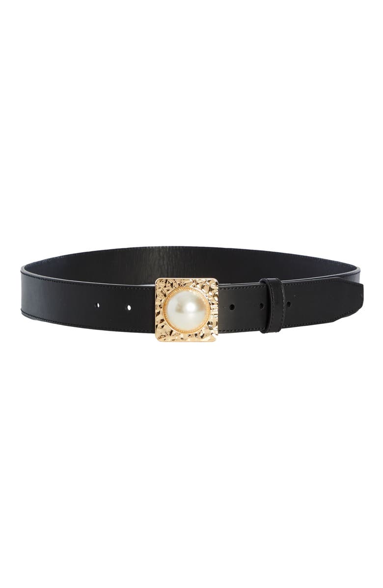 Retrofête Audre Leather Belt, Main, color, 