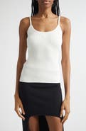 Courrèges Logo Rib Tank Top