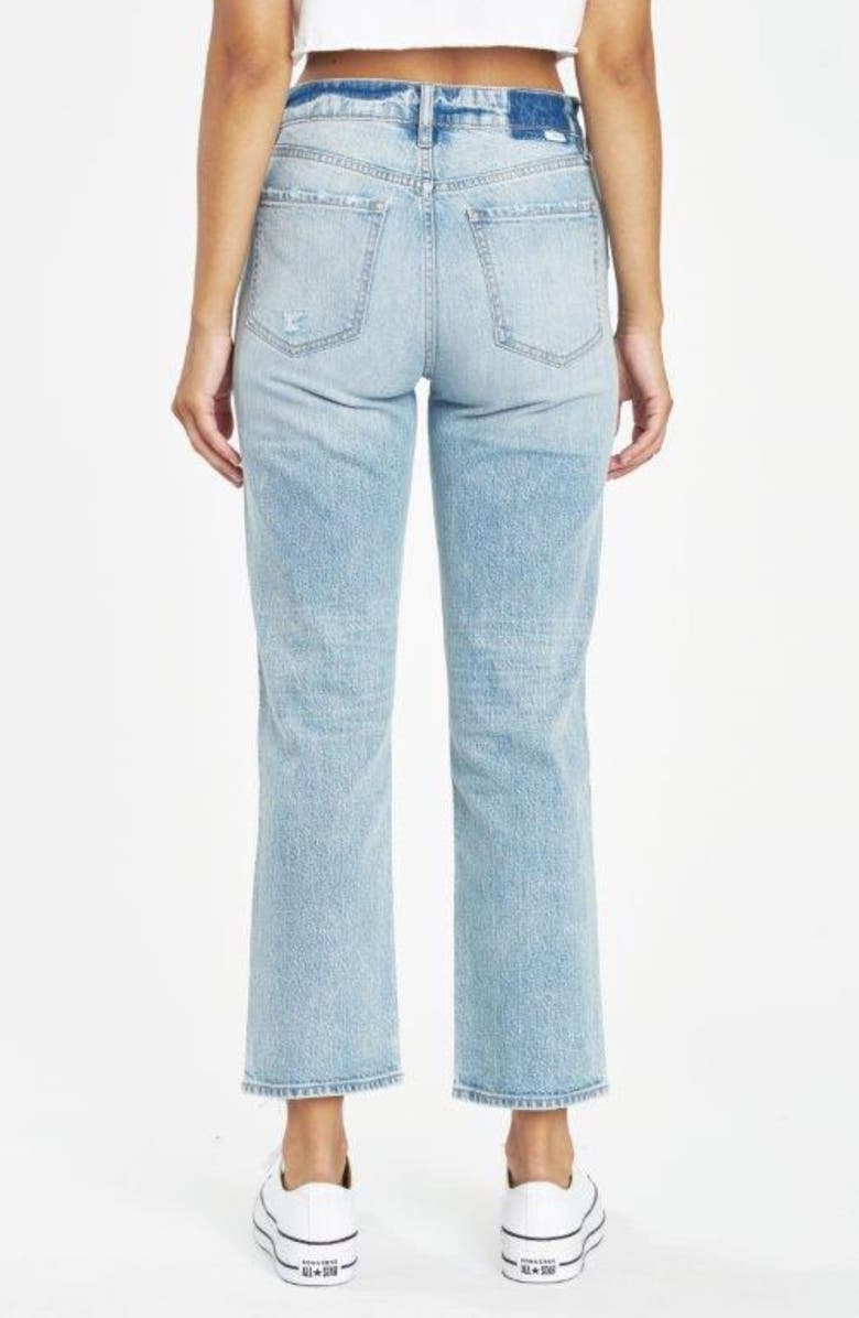 DAZE Straight Up High Waist Ankle Straight Leg Jeans, Alternate, color, 
