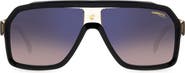Carrera Eyewear 60mm Gradient Polarized Rectangular Sunglasses