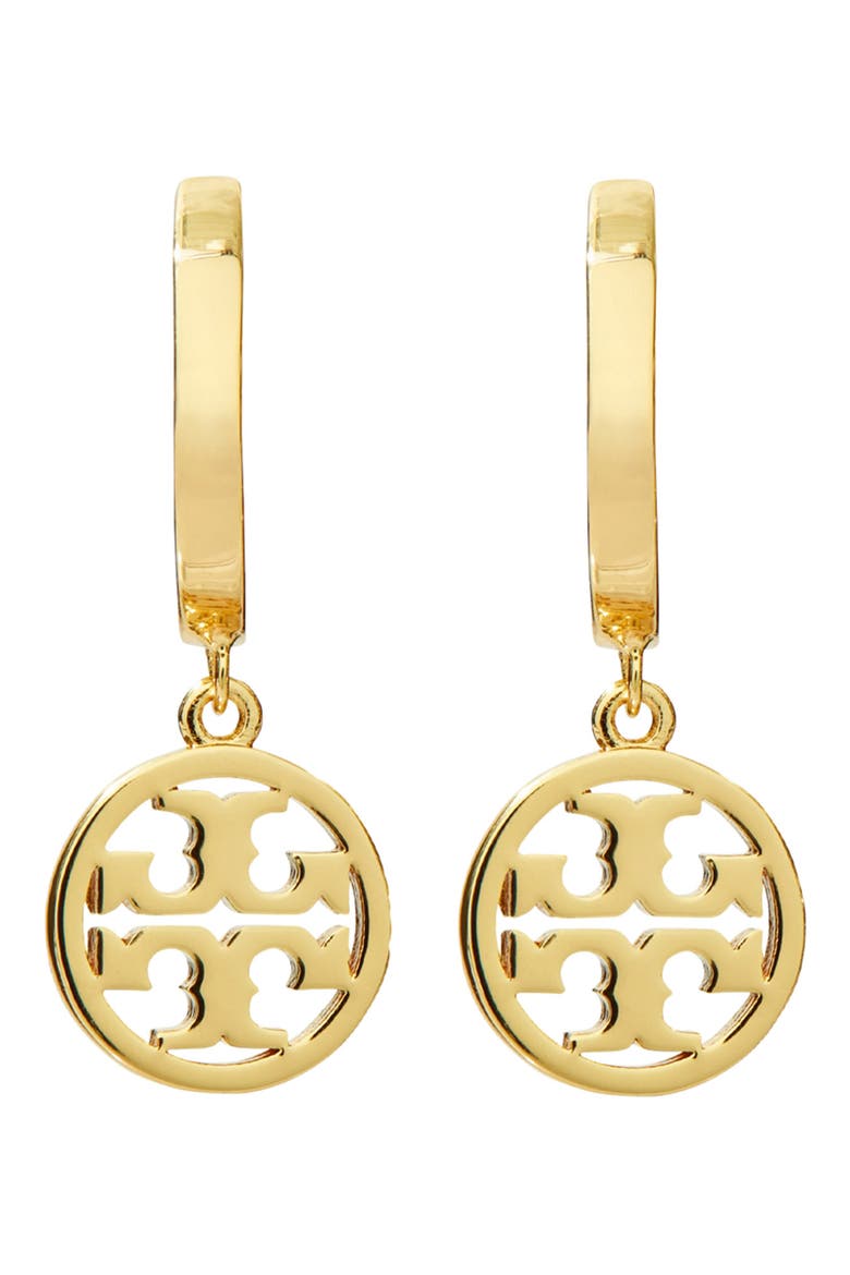 Icon Huggie Hoop Earrings, Main, color, TORY GOLD