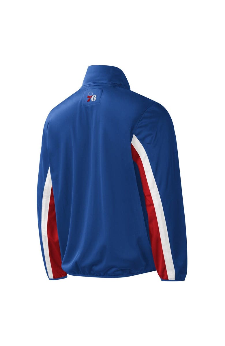 G-III SPORTS BY CARL BANKS Men's G-III Sports by Carl Banks Royal Philadelphia 76ers Contender Wordmark Full-Zip Track Jacket, Alternate, color, Royal
