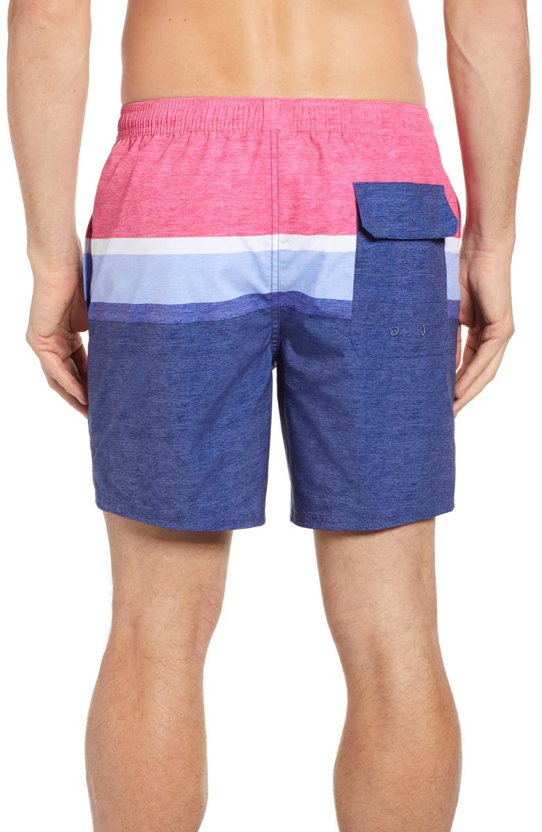 vineyard vines Deck Stripe Chappy Swim Trunks, Alternate, color, 