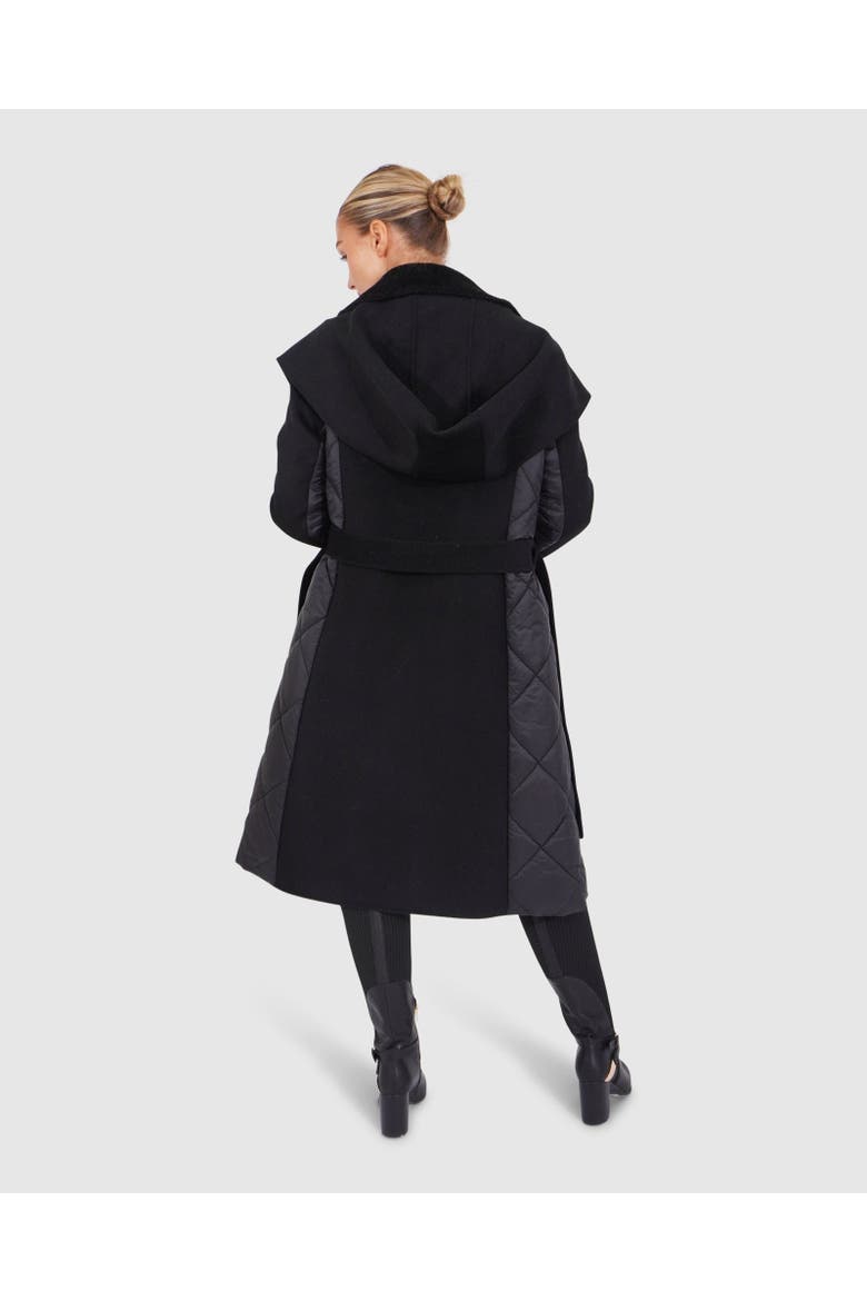Walk Me Home Convertible Coat, Alternate, color, Black