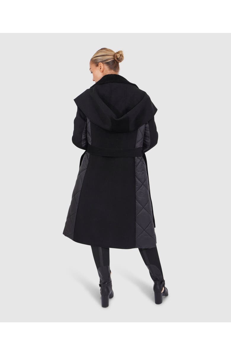 Belle & Bloom Walk Me Home Convertible Coat, Alternate, color, Black