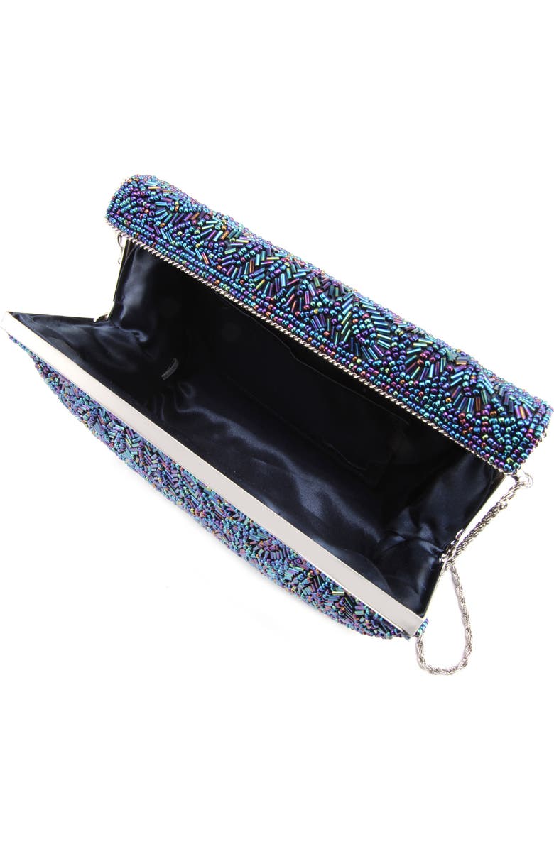 Nina 'Meadow' Beaded Frame Clutch, Alternate, color,