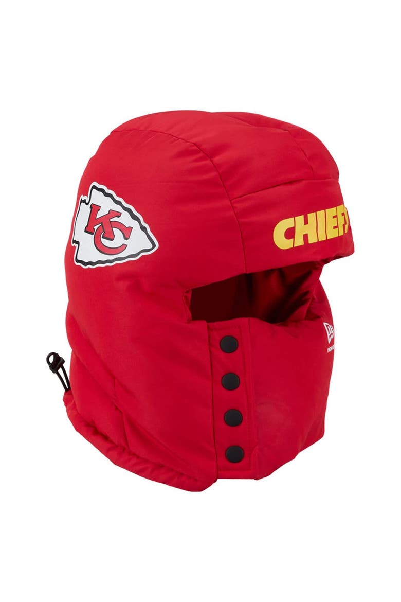 Men's New Era  Red Kansas City Chiefs Puffer Balaclava, Main, color, Red