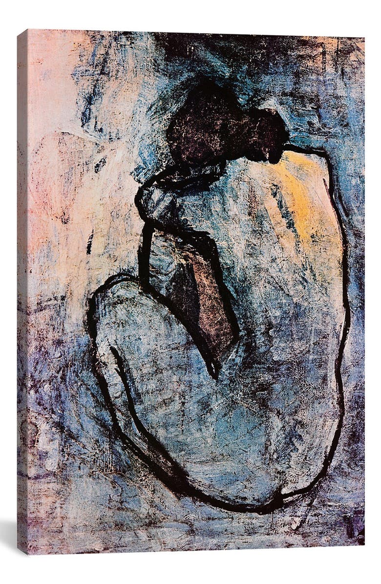 iCanvas 'Blue Nude - Pablo Picasso' Giclée Print Canvas Art, Main, color,