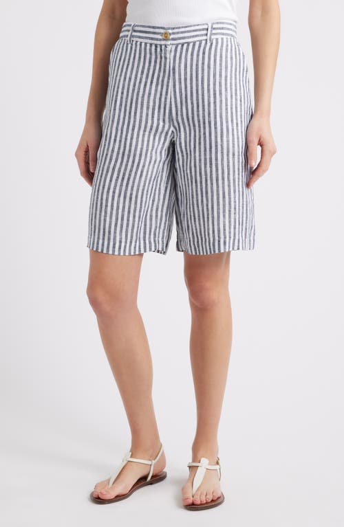 CASLONR CASLON(R) EASY WAIST LINEN BERMUDA SHORTS 