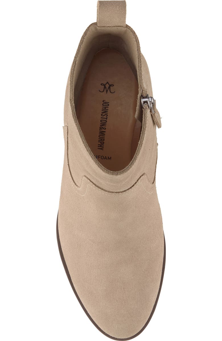 Johnston & Murphy Izzie Waterproof Platform Bootie, Alternate, color, Taupe Waterproof Suede