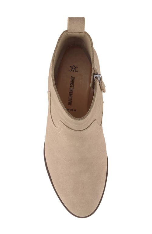 Johnston & Murphy Izzie Waterproof Platform Bootie In Neutral