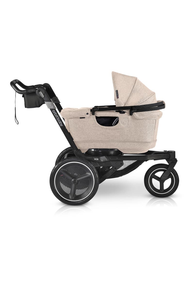 Jog & Lounge Bassinet & Stroller Travel System, Alternate, color, FLAX/ BLACK
