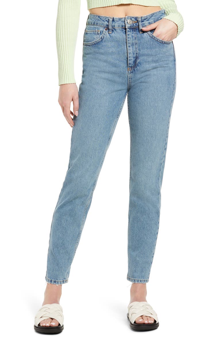 Women's High Waist Mom Jeans, Main, color, MID VINTAGE