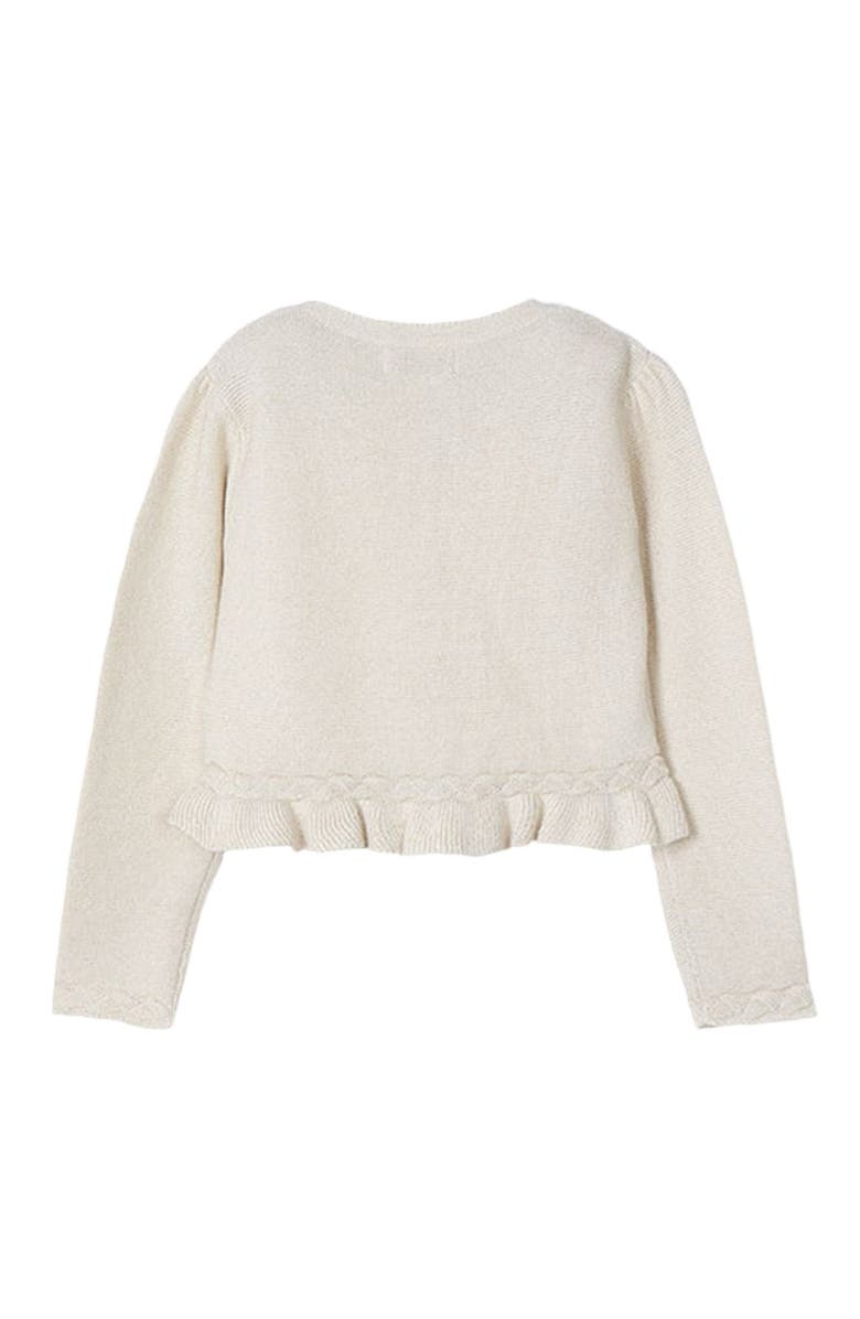 Mayoral Ruffle Tricot Cardigan, Alternate, color, 