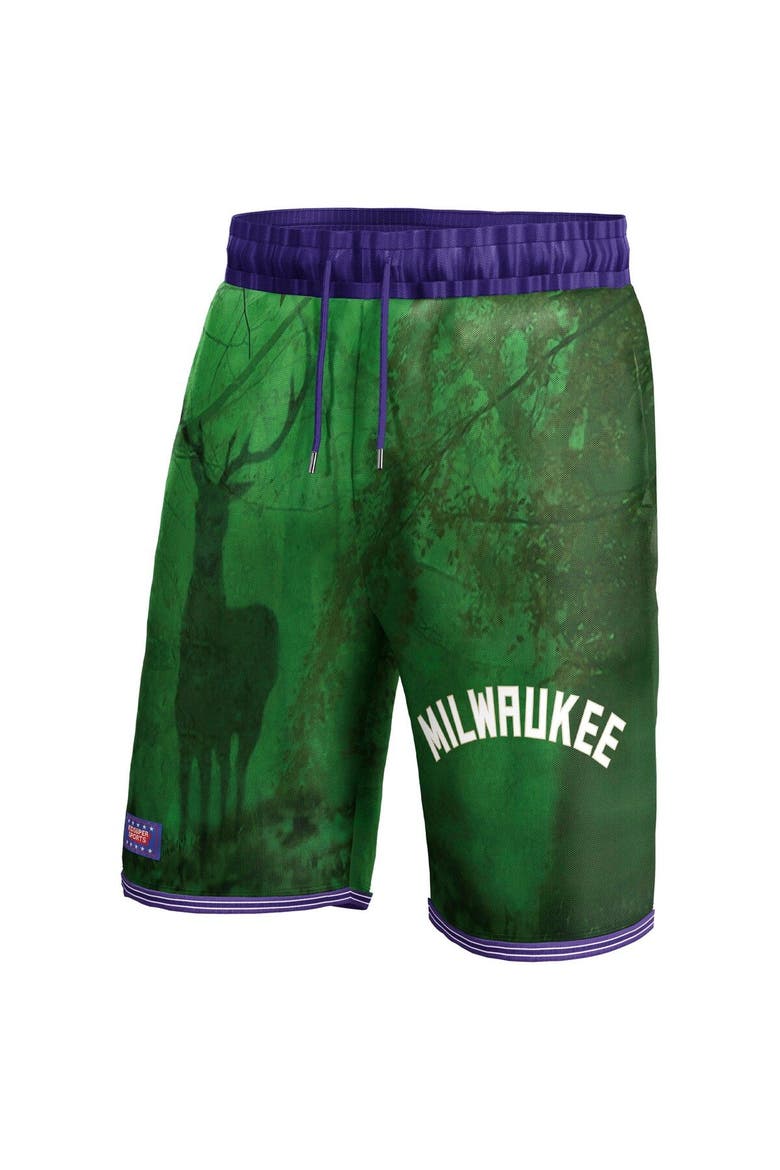 Unisex NBA & KidSuper Studios by Fanatics Green Milwaukee Bucks Hometown Shorts, Alternate, color, Green