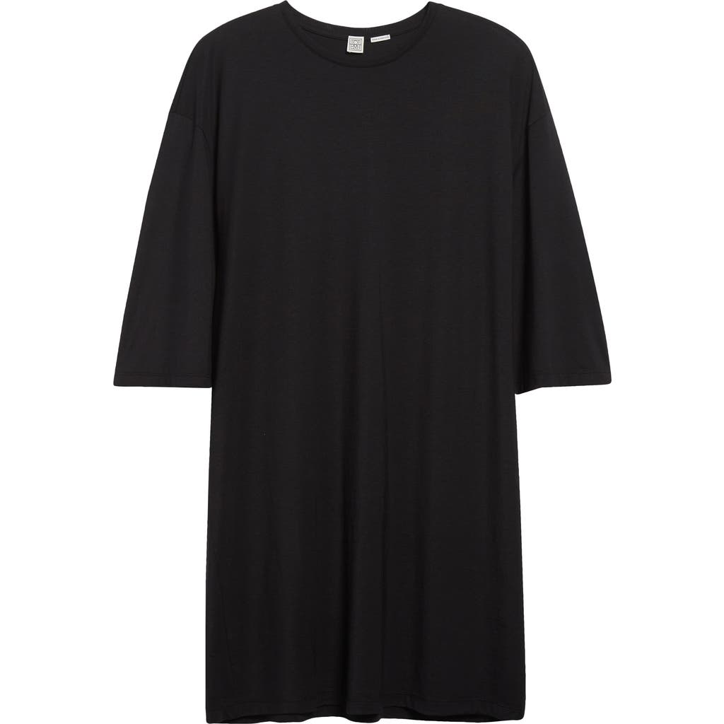 Totême Toteme Women Relaxed Tee Lyocell And Cotton Short Dress