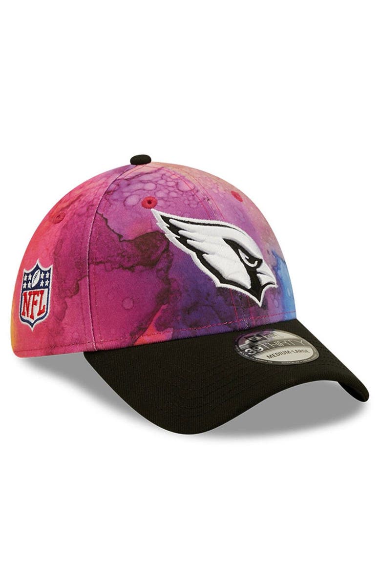 New Era Men's New Era Pink/Black Arizona Cardinals 2022 NFL Crucial Catch 39THIRTY Flex Hat, Main, color,