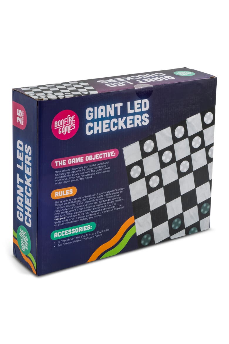 Giant LED Checkers Set, Alternate, color, MULTI